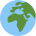 Earth globe europe-africa
