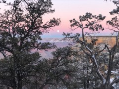 Grand Canyon, Woolf Moon Rise - Dec29, 2020 