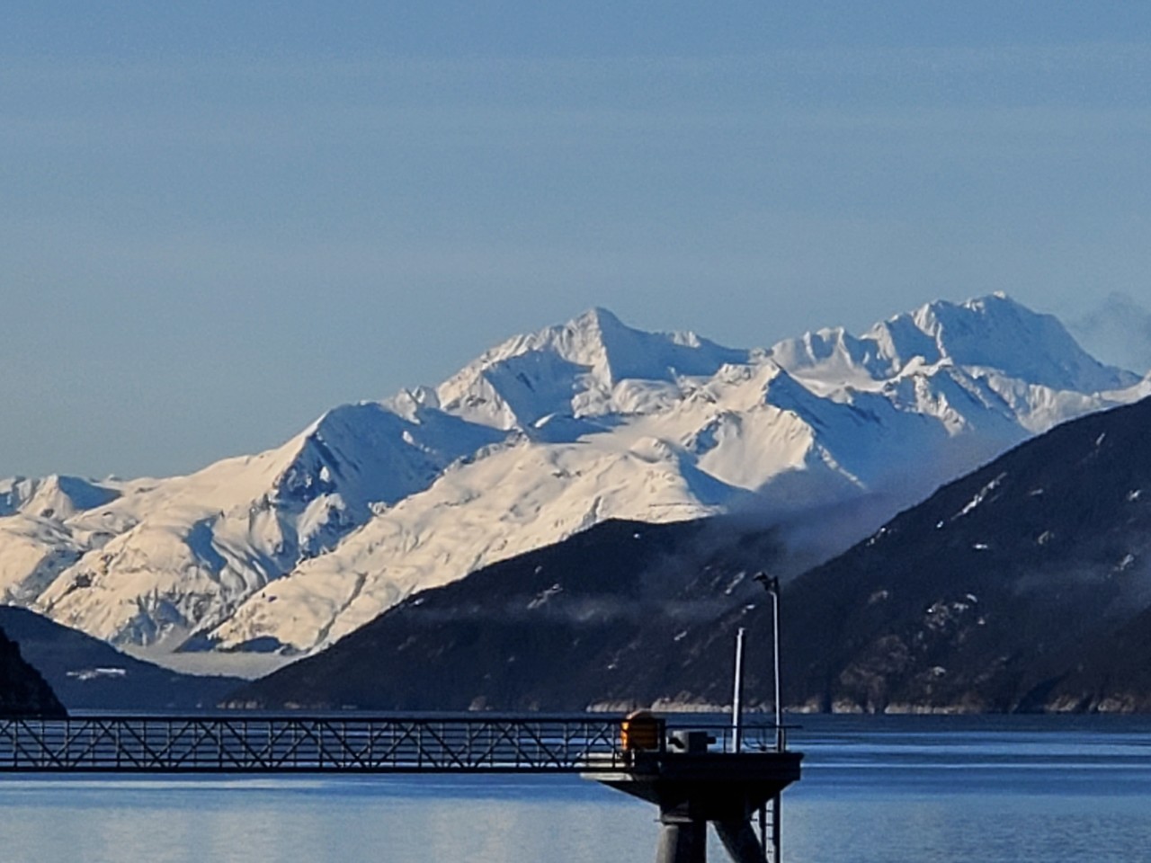 A shot of Harding mountain, I think it is, across the bay on a clear day