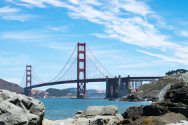 Construction on the Golden Gate Bridge