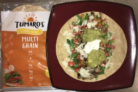 #whatsfordinner Homemade (Leftover) Steak Burritos: Last night’s steak was delicious & HUGE. Dice it, sauté with onion & bell pepper, wrap it up with a low carb tortilla, romaine, tomatoes, shredded cheese, whole-fat greek yogurt and homemade guacamole.