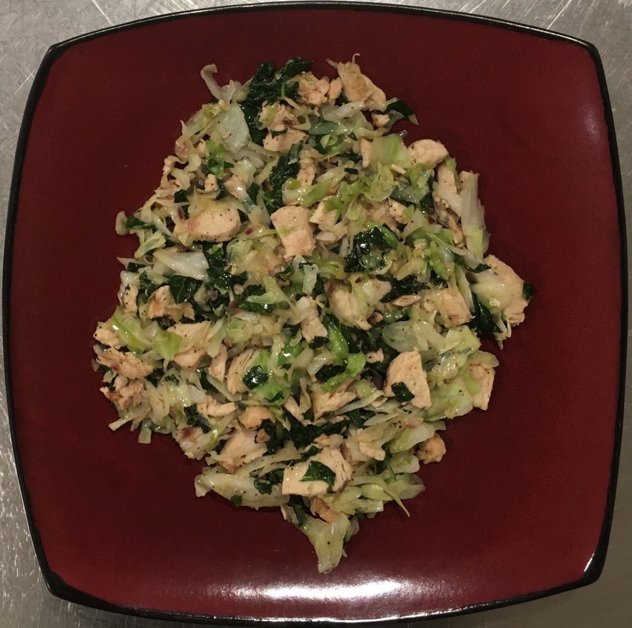<a class="bx-tag" rel="tag" href="https://streetloc.com/view-channel-profile/whatsfordinner"><s>#</s><b>whatsfordinner</b></a> Sliced Grilled Chicken, Butter Sautéed with Red Onion, Green Cabbage, and Kale. <a class="bx-tag" rel="tag" href="https://streetloc.com/view-channel-profile/keto"><s>#</s><b>keto</b></a> <a class="bx-tag" rel="tag" href="https://streetloc.com/view-channel-profile/healthyeats"><s>#</s><b>healthyeats</b></a> <a class="bx-tag" rel="tag" href="https://streetloc.com/view-channel-profile/healthmito"><s>#</s><b>healthmito</b></a>