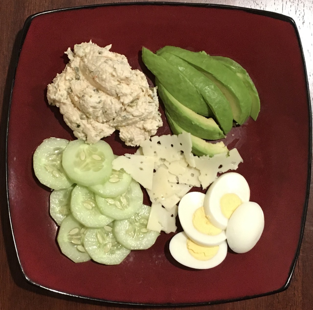 <a class="bx-tag" rel="tag" href="https://streetloc.com/view-channel-profile/whatsforlunch"><s>#</s><b>whatsforlunch</b></a> Chicken Salad, Avocado, Boiled Egg, Cucumber, Swiss Cheese